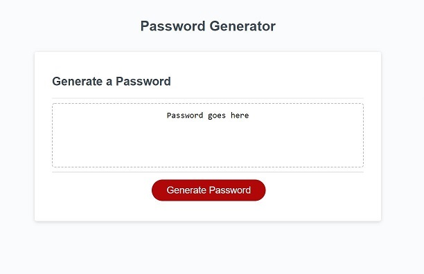 Password-Generator-Application